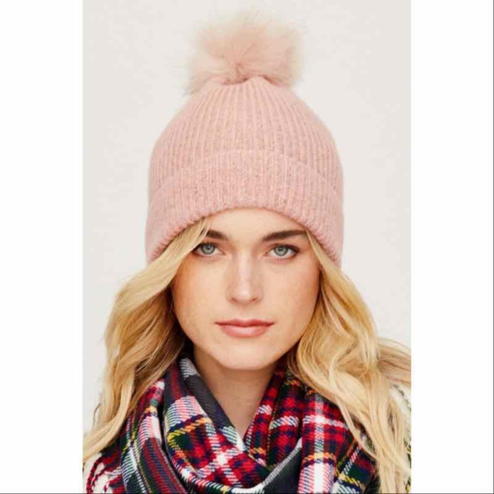 Pom Hat-Pink - Picture 3 of 3